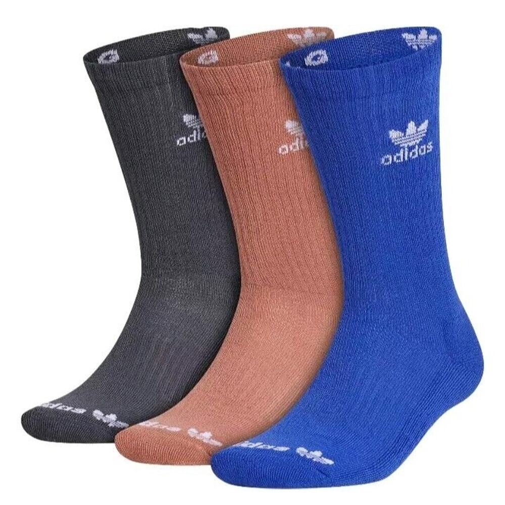 adidas, Originals Color Wash Crew Socks 3 Pack Men’s Size L 8-12